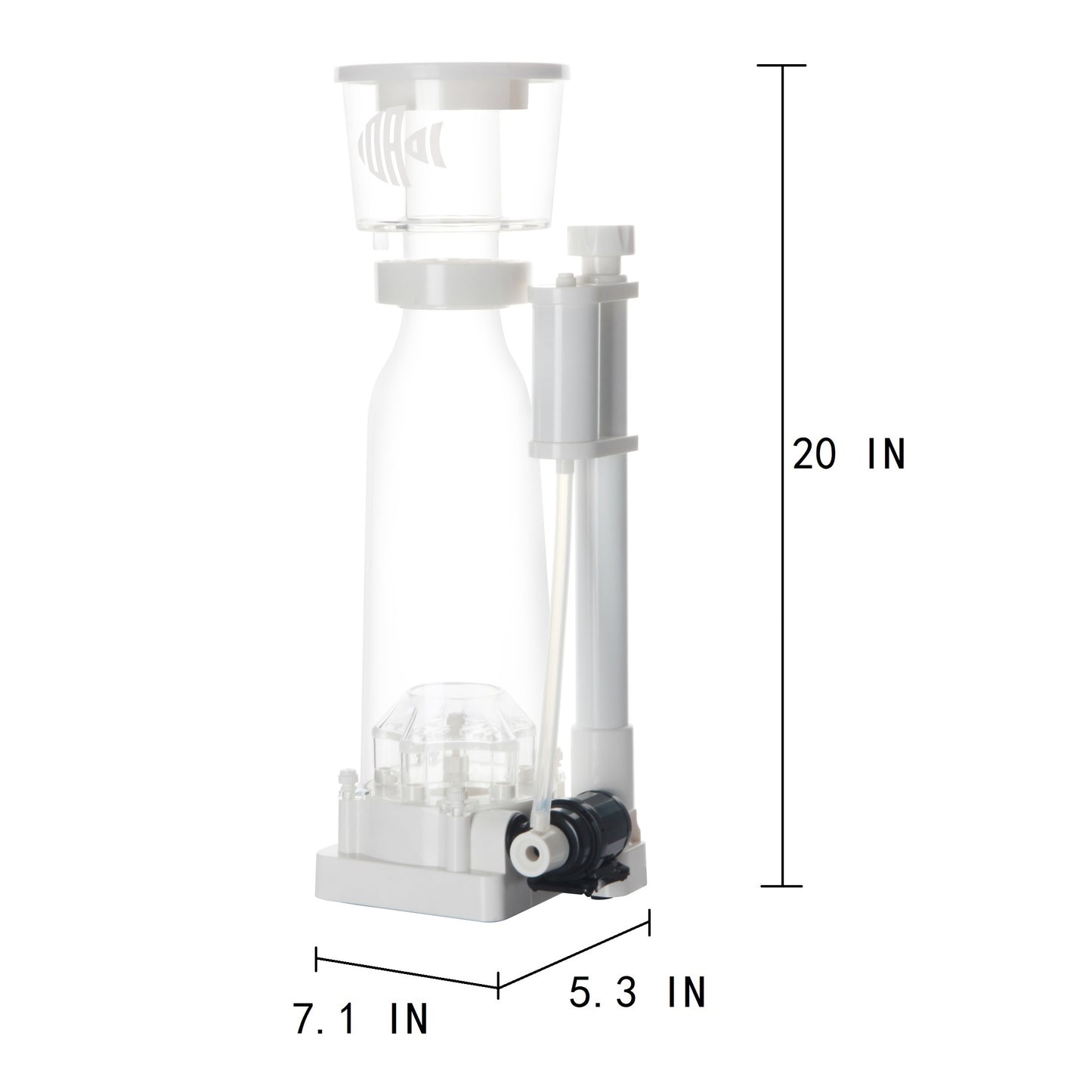 Protein Skimmer for Saltwater Aquariums, for Fish Tanks up to 110 Gallons, DC Needle-Wheel Pump